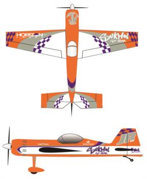 Hangar 9 Sukhoi orange 1 Graphic Package